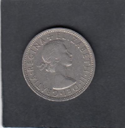Beschrijving: 2 Shillings  ELIZABETH II